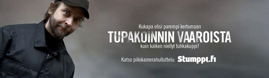 Puhuva tuhkis haastaa lopettamaan tupakanpolton